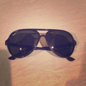 COPY - Authentic Ray Ban Purple Plastic Aviators